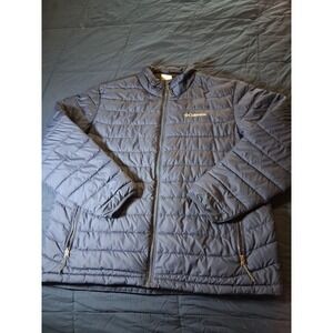Columbia Jacket Puffer Men's Size XL Navy Blue Thermal Coil Winter Warm Coat
